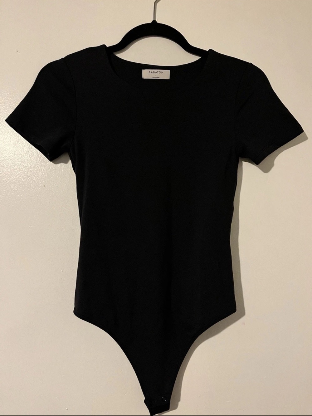Babaton Blue Short-Sleeve Bodysuit